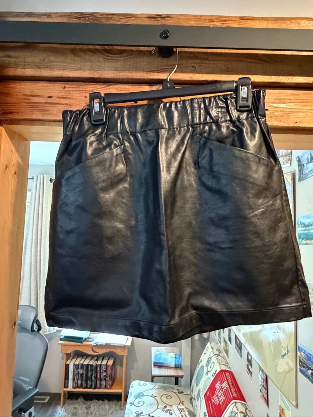 wild fable Black Faux Leather Mini Skirt